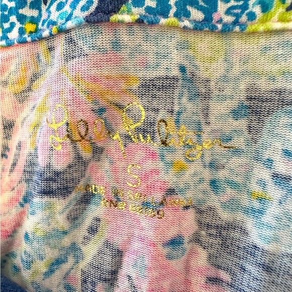 Lilly Pulitzer Oyster Bay Navy Seen and Herd Knit PJ Top Sz S - Picture 5 of 7